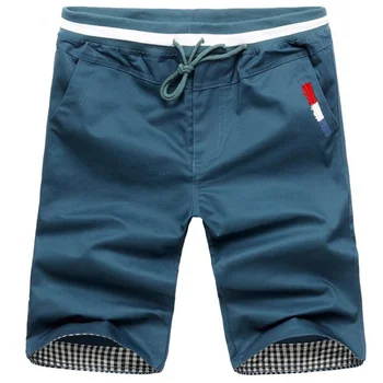 Brand Мужские короткие спортивные штаны из хлопка Jogger Мужские повседневные шорты 2024 Летние эластичные брюки для пляжной одежды с талией M-3Xl