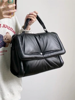 Дизайнерские бренды Мягкие женские сумки Пуховые хлопковые сумки через плечо Роскошные сумки-мессенджеры из искусственной кожи 2024 Winter Square Sac