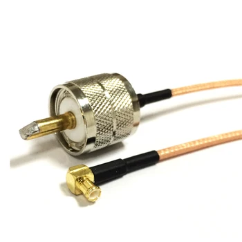 Новый УВЧ-штекер PL259 Switch MCX Male Right Angtle Jumper Cable RG316 Оптовый адаптер для быстрой доставки 15 см 6 дюймов