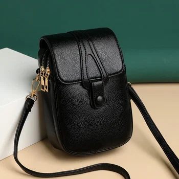 Маленькая сумочка для женщин Однотонная сумка через плечо Сумка через плечо Женская высококачественная сумка-мессенджер Женская