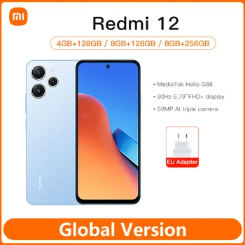 Xiaomi Redmi 12 Global Version 128 ГБ / 256 ГБ ПЗУ MediaTek Helio G88 6,79 