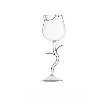 Эстетичная стеклянная чашка Бокал для питья Забавная кружка Бокал Милые кружки Прозрачные стеклянные чашки Посуда для напитков Вино Бар