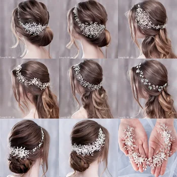 Роскошные цветочные повязки на голову Диадемы Свадебные аксессуары для волос для женщин Невеста Украшения для волос Свадебная повязка на голову Головной убор Вечеринка Повязка для волос