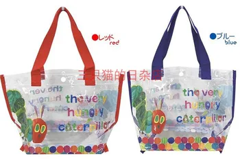 Новые милые книги Очень голодная гусеница Дети ПВХ Сумки Роскошная сумка Плавательные пляжные сумки для женщины