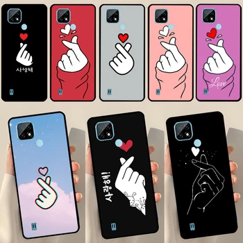Kpop Finger Heart Для OnePlus 10 Pro 9 Pro 8T 9R Nord2 Чехол для Realme 9 8 Pro 8i 9i C35 GT Neo 2 3 Master