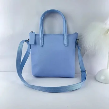 2023 Монохромная сумка большой емкости Женская простая сумочка Женская студенческая сумка через плечо Большая сумка для покупок Мода