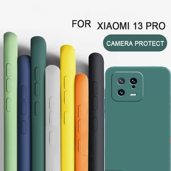 Для Xiaomi 13 Pro Ударопрочный квадратный чехол из жидкого силиконового ТПУ Xiaomi 13 13 Lite / Xiaomi 13 Ultra / Xiaomi 12 12 Ultra / Xiaomi 11