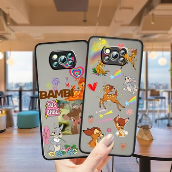 Disney Art Bambi Fashion Cool Матовый полупрозрачный для Xiaomi Mi Poco X5 X4 X3 M5S M5 M4 M3 F5 F4 F3 GT Pro 5G Матовый чехол для телефона