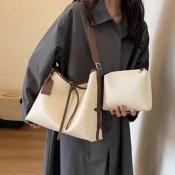  Лидер продаж Женская сумка 2023 Новая модная сумка высокой емкости Commuter Универсальный набор через плечо из двух частей для женщин