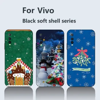 Рождественский колокольчик Подарок Лось Чехол для телефона для Vivo Y91C Y73 Y71 Y70 Y69 Y67 Y66 Y5 Y55 Y53 Y50 X23 X21 S X20 Z1x Z3x Z5 I X Z6 Крышка