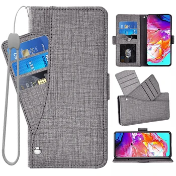 Flip Denim Чехол-кошелек для Samsung Galaxy S23 Ultra 5G S22 Plus S21 S20 FE S10 Lite S10E S9 S8 Активный чехол подставки S7 Edge S6