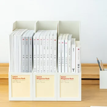  Многоцелевой держатель органайзера для книг File Document Magazine Настольный держатель для хранения в стиле push-pull для офиса Школьный стол