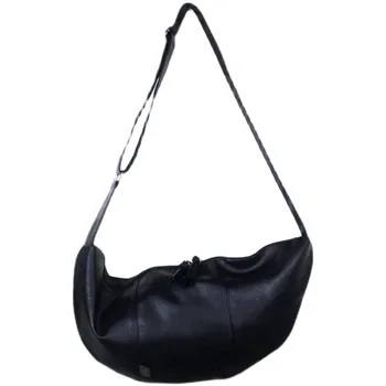 Fashion PU кожа плечо мессенджер сумка большой емкости для пельменей сумка для покупок винтаж коричневые сумки через плечо half moon для женщин