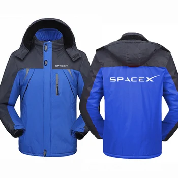 SpaceX Space X Logo 2023 мужское зимнее новое модное пальто с принтом мягкое теплое пальто пальто тренч повседневное пальто