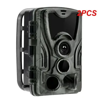 2 шт. Suntekcam HC-801A Охотничья камера с литиевой батареей 5000 мАч 16 МП 64 ГБ Фотоловушка IP65 0,3 с 940 нм дикая