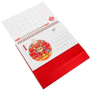 Традиционный китайский настольный календарь Офисный настольный планировщик Декор рабочего стола Рабочий кабинет Календарь рабочих часов