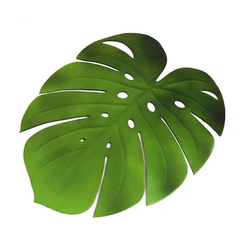  Моделирование EVA Turtle Back Leaf Салфетка Западный нескользящий теплоизоляционный настольный коврик с зелеными подставками для чаши растений