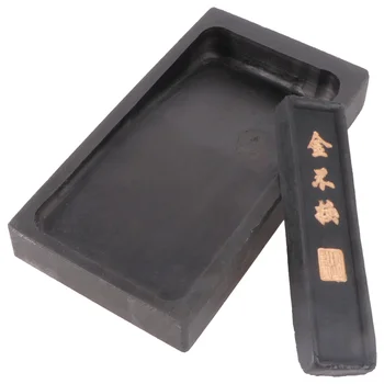 Чернильный камень Чернильный камень Каллиграфия Живопись Китайская традиционная шлифовальная чернильная палочка Блок Stickcontainer Practice Pad Inkslab