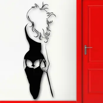 Горячая сексуальная женщина девушка нижнее белье вид сзади прохладная комната домашний декор наклейка на стену виниловая наклейка самоклеящиеся обои фреска 3107