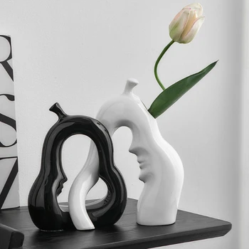 креативный кроссовер ваза современный домашний декор гостиная спальня настольные украшения декоративные вазы керамические скандинавские украшения для комнат