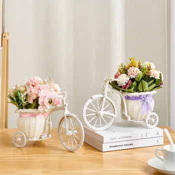 креативный французский стиль романтический цветок велосипедные украшения искусственные аксессуары для украшения комнаты домашний декор девушка подарок фея сад