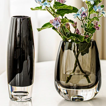 Анти Падение Акриловая ваза Стеклянная вода Уход за водой Цветочная композиция Европейский стиль Творчество