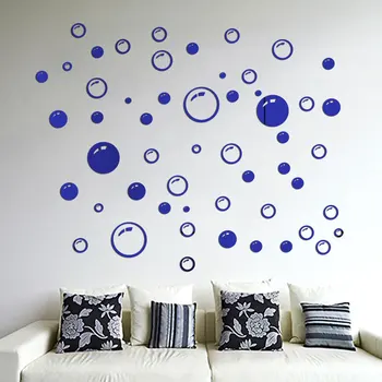 Креативный круг зеркальные наклейки на стену 3D трехмерные самоклеящиеся наклейки на стену наклейки для украшения спальни гостиной