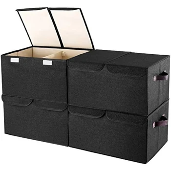 Ящик для хранения одежды с крышкой, коробка для домашних закусок, игрушки и другие предметы, корзина для сортировки резервного автомобиля MOYar2967