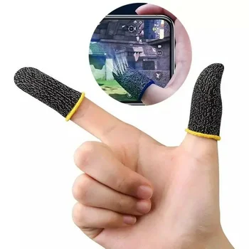 1 пара ультратонких волоконных перчаток для пальцев и большого пальца с защитой от пота для игры