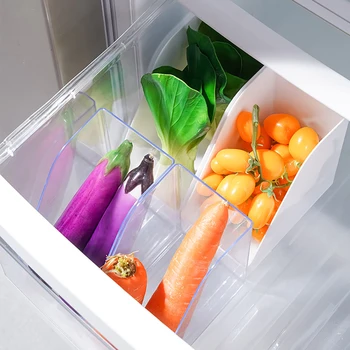 Органайзер для холодильника Холодильник Коробка для хранения сортов продуктов Настольный портативный простой многоцелевой ящик для хранения Кухонный органайзер для хранения