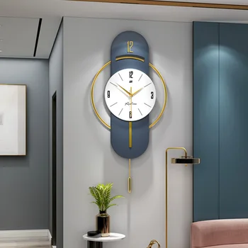 Настенные часы Свет Роскошная Мода Простые Часы Для Гостиной Персонализированные Креативные Украшения Часы Настенные Современные Бытовые Часы