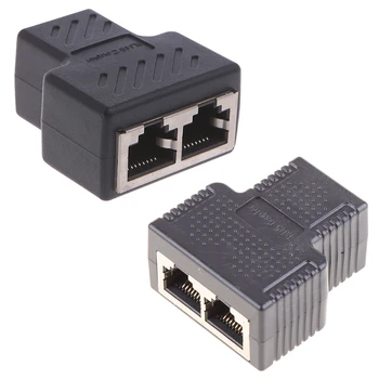Y1UB Разветвитель Ethernet Соединитель RJ45 Разъем Адаптер 1-2-контактного разъема для P