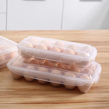 2 шт. Коробка для хранения яиц Лоток для яиц с крышкой Кухонный холодильник Ящик для яиц Корзина для яиц Ящики для хранения яиц Холодильник Органайзер для яиц