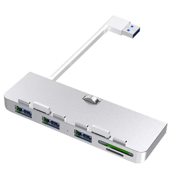 Rocketek из алюминиевого сплава USB 3.0 концентратор 3 порта разветвитель с устройством чтения карт памяти SD / TF для iMac 21.5 27 PRO Slim Unibody Computer