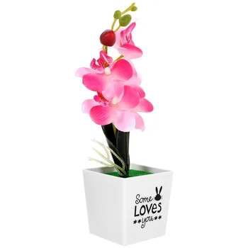 Имитация горшечных растений Цветок Искусственная Мотыльковая Орхидея для настольных искусственных настольных цветов