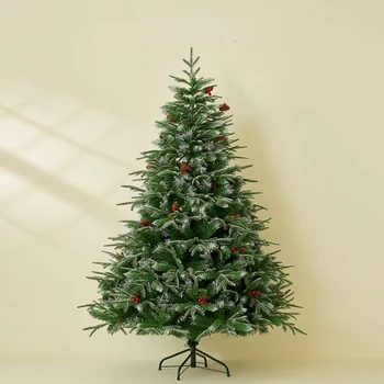  Реалистичная рождественская елка из полиэтилена + ПВХ для украшения дома Супермаркет Красивая рождественская елка для создания праздничной атмосферы
