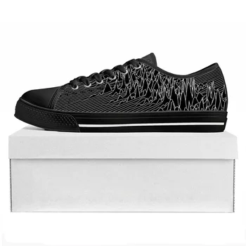 Joy Division Rock Band Low Top Высококачественные кроссовки Мужские женские кроссовки Teen Canvas 3D Print Повседневная пара Обувь Custom Shoe