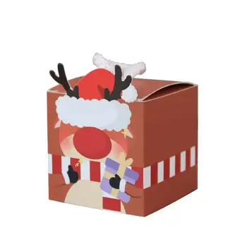  Конфеты Угощение Коробка На Рождество 50шт Перерабатываемая бумага Мини Контейнер Для Вкусностей Креативные Подарки Для Конфет Мини Игрушки Волосы