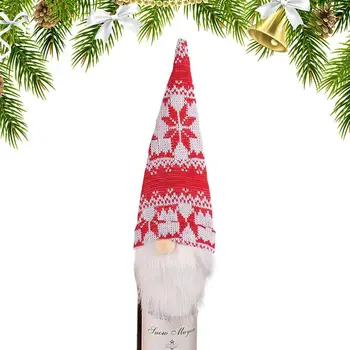 Gnome Рождественская крышка бутылки вина Счастливого Рождества Украшения для дома Рождественские украшения Рождественские подарки С Новым годом
