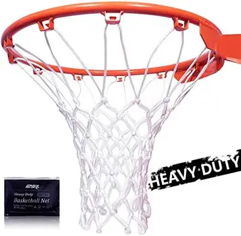 Замена баскетбольной сетки - сверхпрочная сетка в любую погоду для помещений и на открытом воздухе - обод с 12 петлями