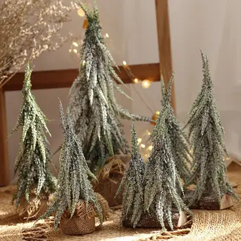 новогодние украшения рождественский рабочий стол мини снег рождественская елка креативные ins новогодняя праздничная атмосфера маленькие украшения