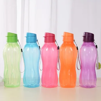 800 мл Бутылка Пластиковая бутылка для воды Портативная спортивная чашка для воды на открытом воздухе Большая емкость Однотонная космическая чашка Пластиковая посуда для питья