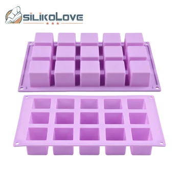 SILIKOLOVE 15 Силиконовые формы для торта квадратной формы для торта DIY Формы для выпечки ручной работы