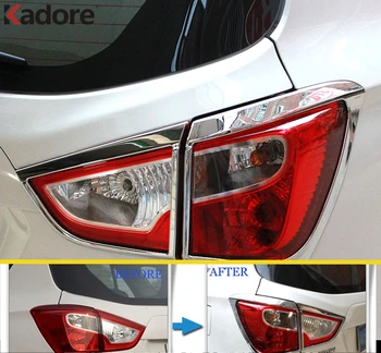 Накладка на крышку заднего фонаря заднего фонаря для кроссовера Suzuki SX4 S-Cross 2014 2015 2016 2017 2018 Хромированные накладки на задние фонари Автомобильные аксессуары