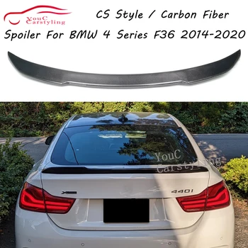 F36 CS Style Карбоновый задний спойлер для BMW 4 серии F36 4-дверный седан седан 2014-2020 428i 430i 435i багажник
