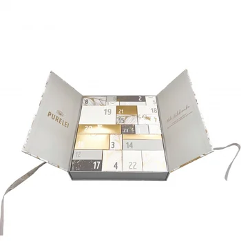 Индивидуальный продуктНовое поступление на заказ с двойными открытыми дверями, календарь, подарочный набор, картонная коробка для упаковки ювелирных наборов