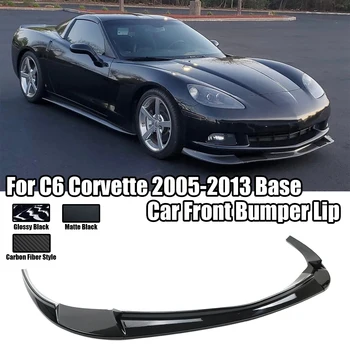 3 шт. для Chevrolet C6 Corvette Base 2005-2013 Chevy Авто Передний бампер Губа Спойлер Сплиттер ABS Аксессуары в стиле