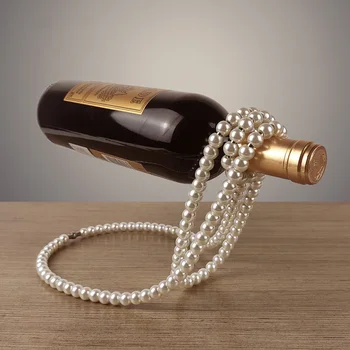 креативный плавающий держатель для вина жемчужное ожерелье винная стойка шампанское бутылка вина подвесной держатель винный шкаф украшения бар ремесла