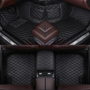 Индивидуальный стиль 3D автомобильные коврики для BMW 7 серии G70 F01 2008-2015 F02 Long G11 G12 Длинные аксессуары для интерьера Карман для телефона
