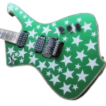Firehawk специальная форма разбитое зеркало STM фирменная электрогитара зеленый корпус звезда логотип двойные открытые звукосниматели гитары guitarra